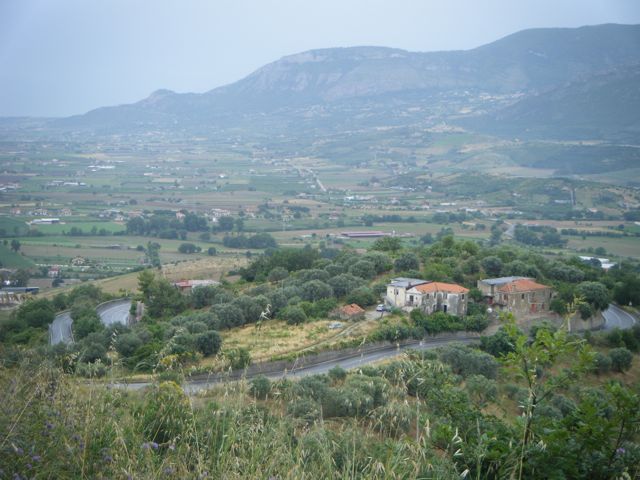 Cilento, Serpentinen unterhalb von Oglastino Cilento