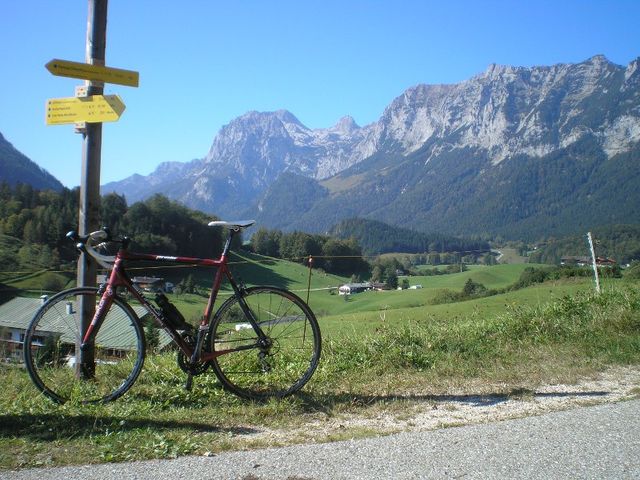 Blick von der B305 Richtung Wagendrischlhorn (Reiteralpe, Nationalpark Berchtesgaden)