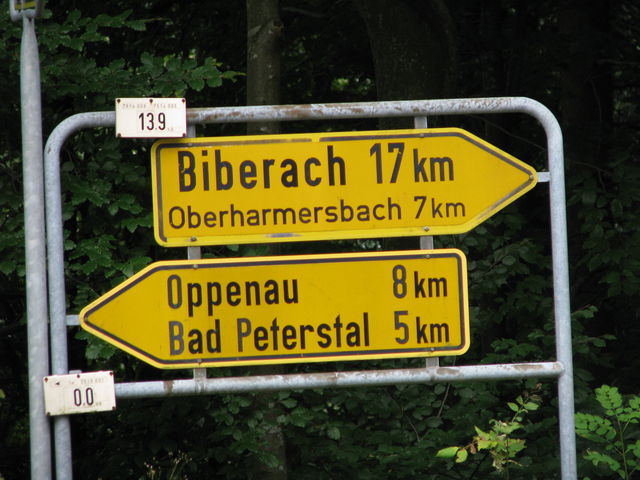 Abzweigung unterhalb Schäfersfeld-Pass... ins Renchtal oder Harmersbachtal???
