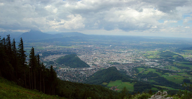 Ausblick auf Salzburg vom Gaisberg