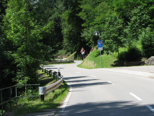 Kleiner Anstieg zwischen zwischen Reichenbach und Mußbach (Freiamt)