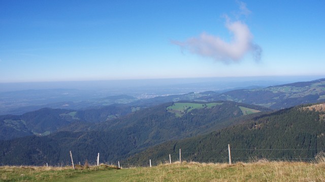 Blick nach Norden ins Rheintal