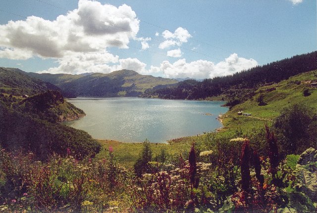 Der Lac de Roselend am Cormet de RoselendSommertour 2000
