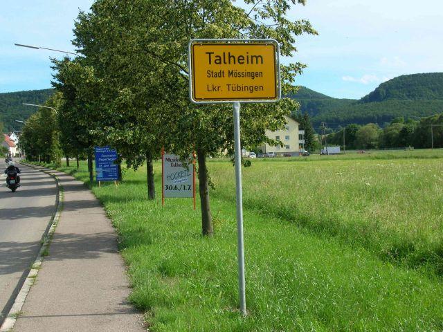 Talheim Ortsschild.