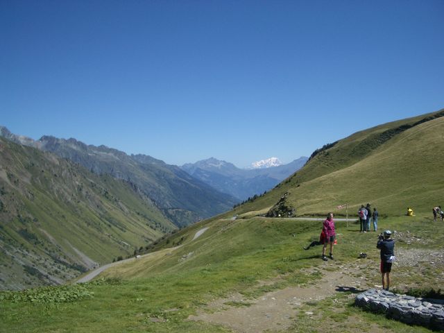 Col du Gladon mit Blick zum Mont Blanc (18.08.2008)