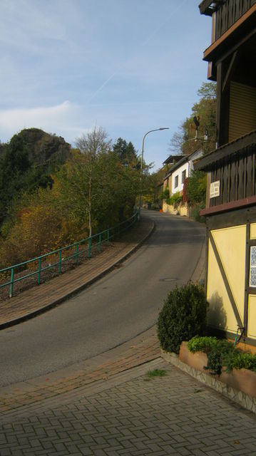 Falkenstein, Mitte der steilen Rampe