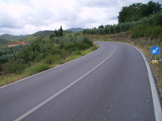 In den Hügeln des Chianti; Montevarchi Richtung Cavriglia