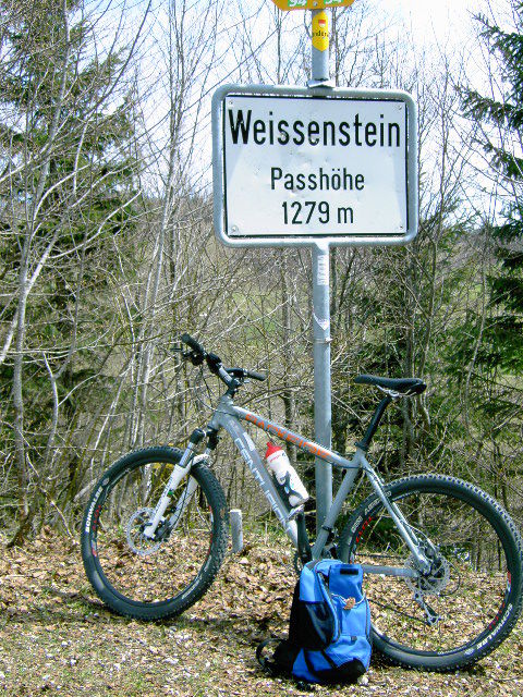 Der Weissenstein...damals noch mit dem Mountainbike