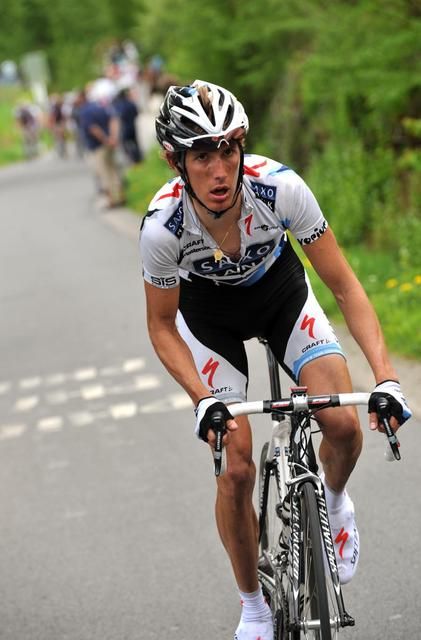 Andy Schleck attackiert, Liège-Bastogne-Liège 2009, sei grande...
