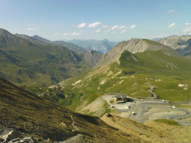 Blick vom Pass in Richtung Valloire.