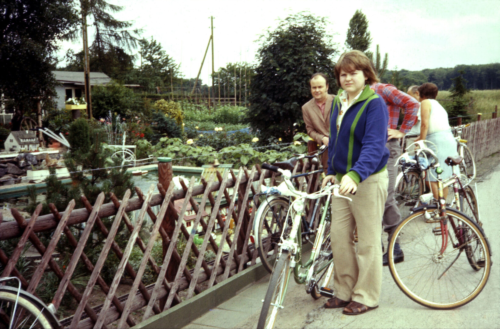 Radtour 1974 in Angertal mit Damenfahrrad