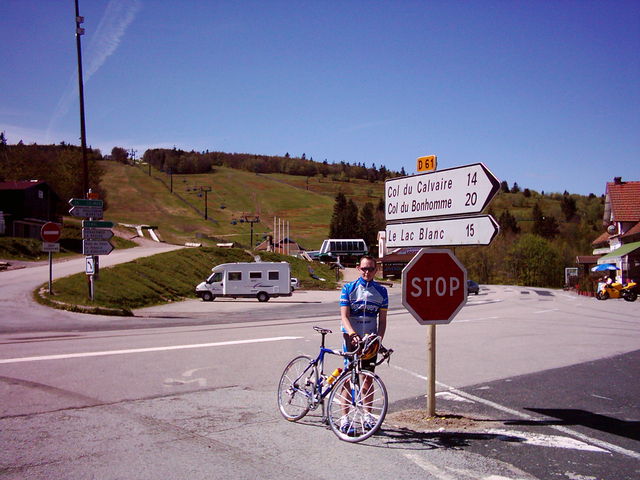 einmal mehr auf meinem "Hausberg", dem Col de la Schlucht, hier 2005