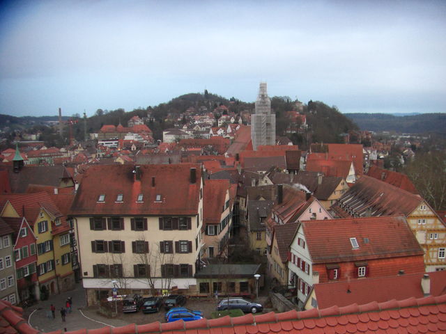 Ausblick vom Schloß Hohentübingen.