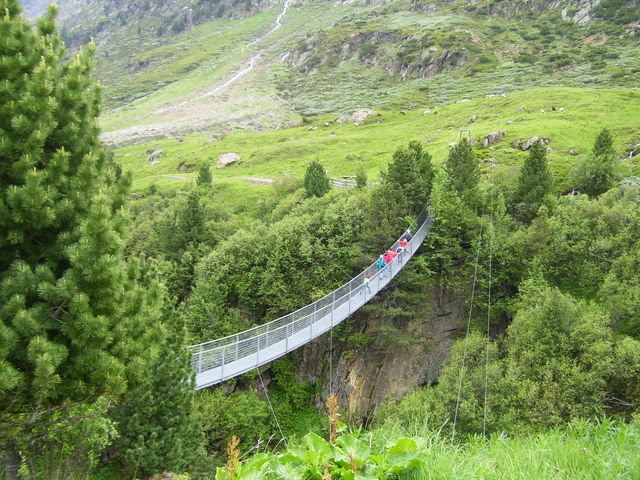 .Hängeseilbrücke Venter Tal