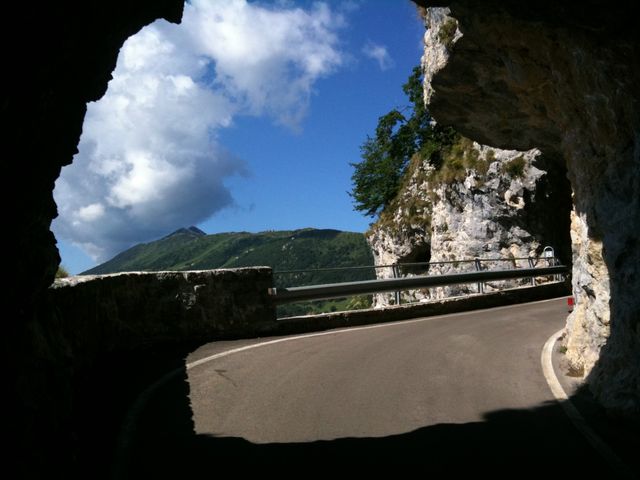 Ostauffahrt M.Baldo-Tunnel im oberen Teil