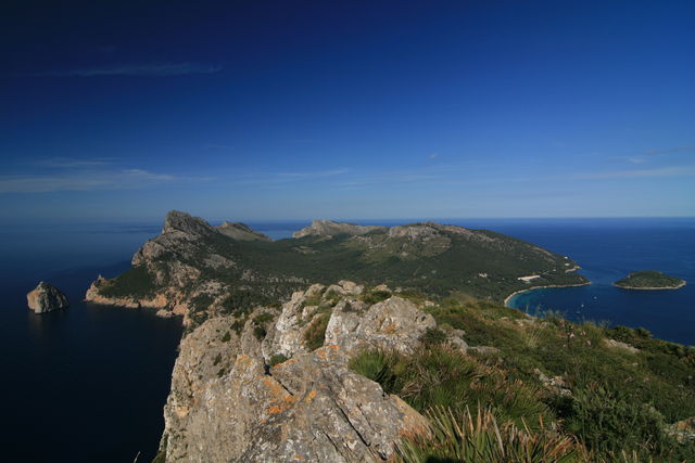 Panoramaaufnahme Richtung Cap Formentor.