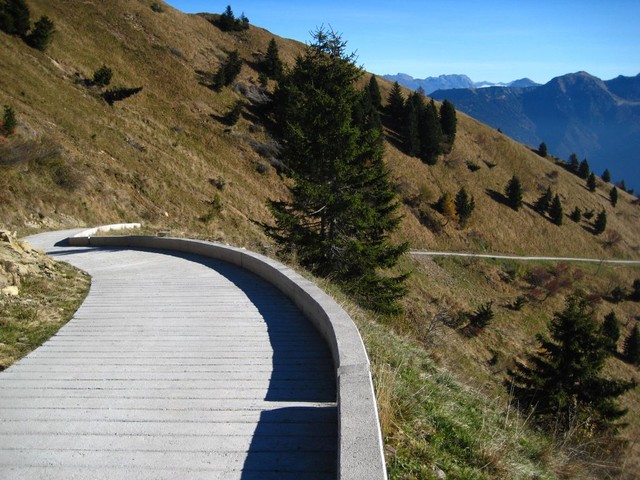 Passo della Forcella, Okt. 2016, die letzte steile Rampe vor dem Pass