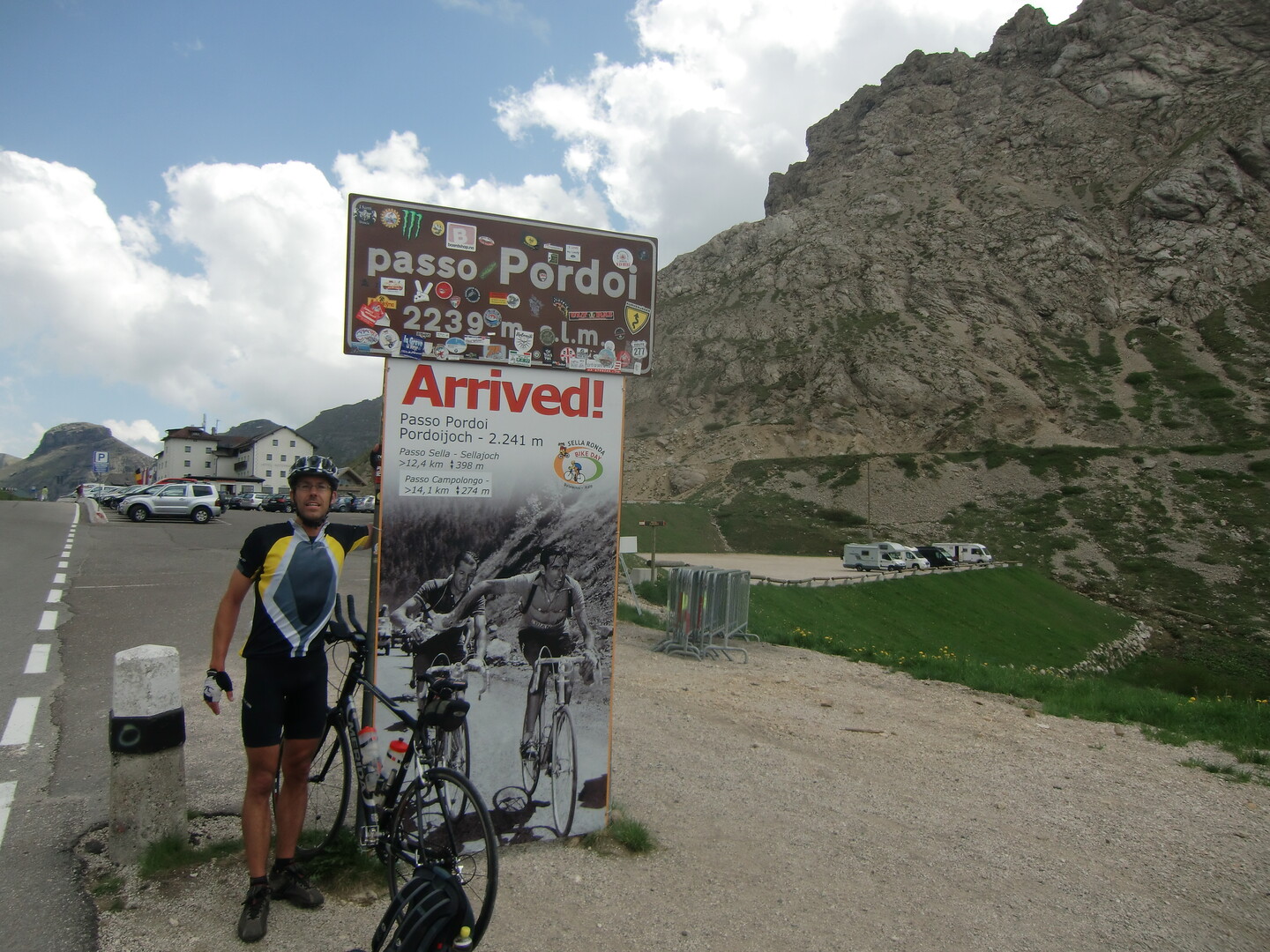 Passo di Pordoi; 2012 große Dolomitenrunde
