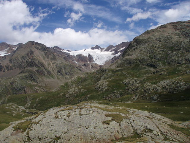 Gletscher am Punta san Matteo