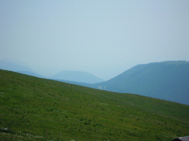Aussicht vom Chasseral auf den Mont Sujet (Spitzberg).