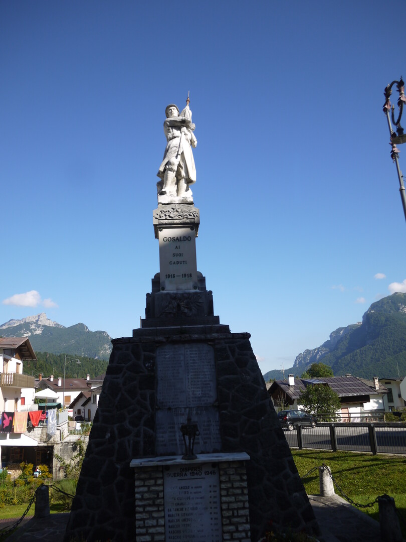 Kriegerdenkmal des 1. Weltkriegs in Gosaldo