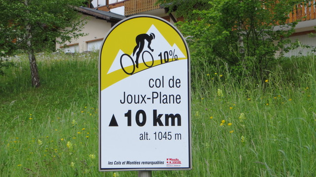 Anstieg zum Col de Joux Plane