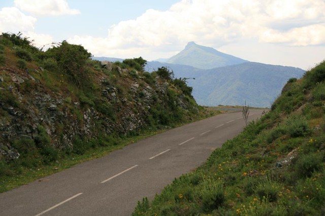 Die Passhöhe des Col de Bigorno.