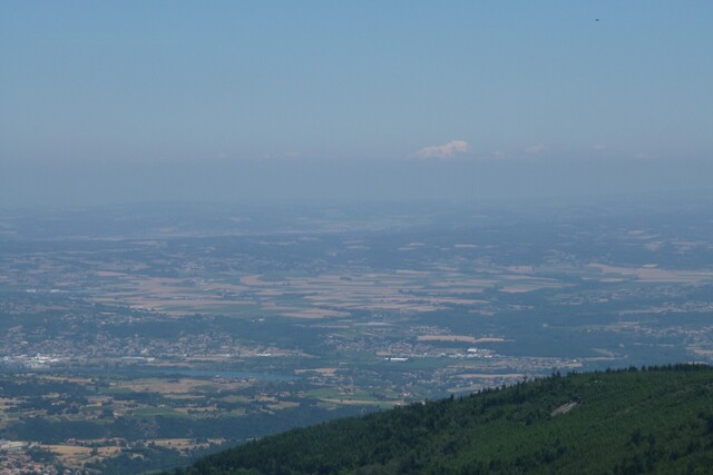 Panorama RhÃ´ne-Schnee-Mont Blanc.